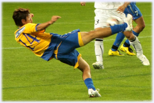 この試合一番のシュート(得点ならず)