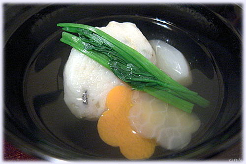 牡蛎しんじょの吸い物
