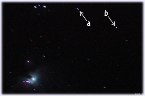 オリオン大星雲と謎の光点