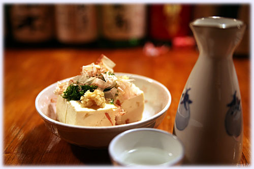 冷奴と熱燗
