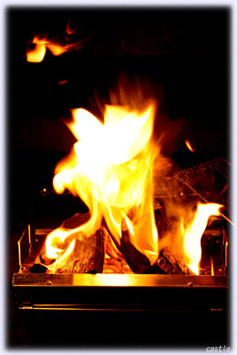 火起こしバッチリ