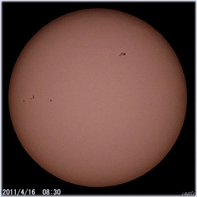 太陽黒点20110416