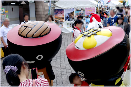 そばっち、うにっちの頭