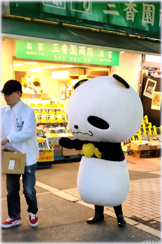 上野御徒町でパンダ