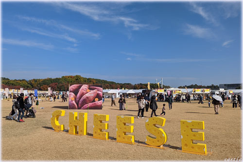 万博記念公園でチーズ祭り