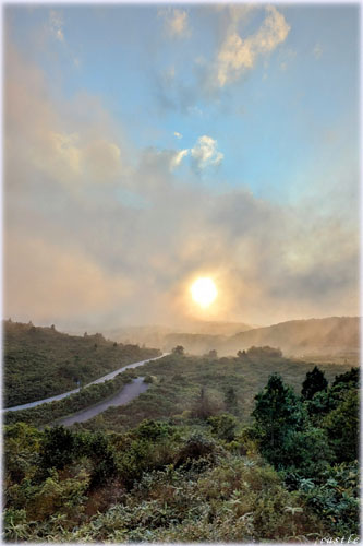 栗駒山荘からの夕陽